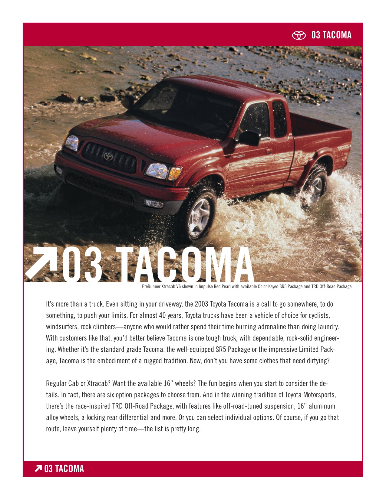 2003 Toyota Tacoma Brochure